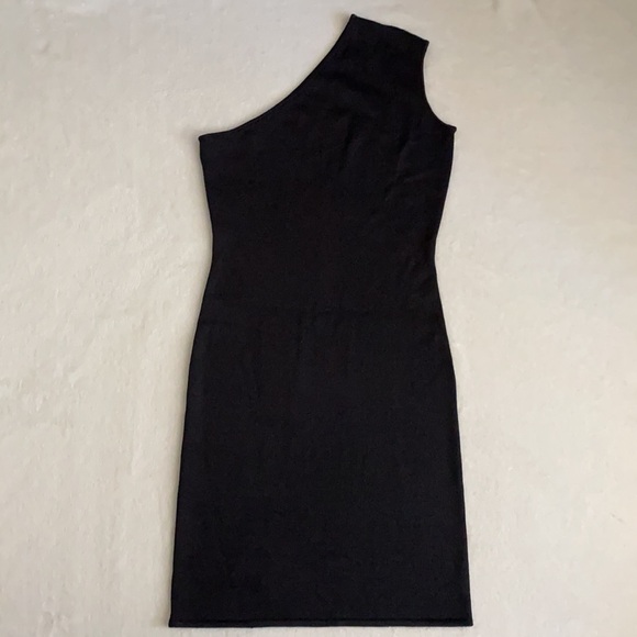 {RL} Ralph Lauren | Black Label One Shoulder Silk Blend Dress Black (2 ?) - Picture 16 of 16